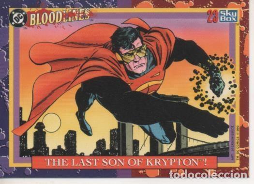 Collezionismo sportivo: Cromo E002167: Trading Cards. DC Bloodline n&ordm; 23. The Last Son of Krypton - Varios