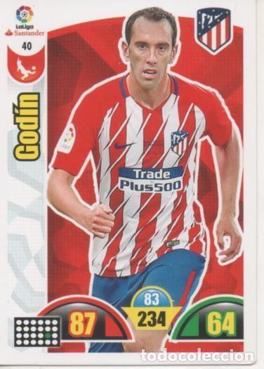 Collezionismo sportivo: Cromo E002862: Trade Card Game Adrenalyn. Liga 2017-18, God&iacute;n. C.A. de Madrid - LFP