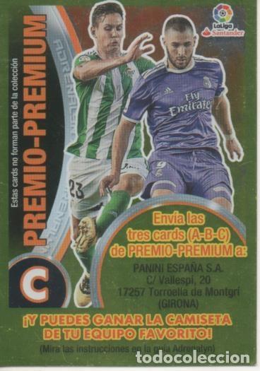 Collezionismo sportivo: Cromo E002847: Trade Card Game Adrenalyn. Liga 2016-17, Premio-Premium. C - LFP