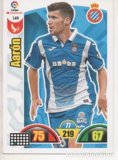 Collezionismo sportivo: Cromo E002901: Trade Card Game Adrenalyn. Liga 2017-18, Aar&oacute;n. R.C.D. Espanyol - LFP