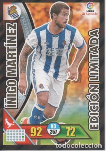 Coleccionismo deportivo: Cromo E002844: Trade Card Game Adernalyn. Liga 2016-17, Edici&oacute;n Limitada. &Iacute;&ntilde;igo Mart&iacute;nez. Real Socie