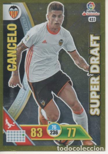 Collezionismo sportivo: Cromo E002804: Trade Card Game Adrenalyn. Liga 2016-17, Super Draft. Cancelo. Valencia C.F. - LFP