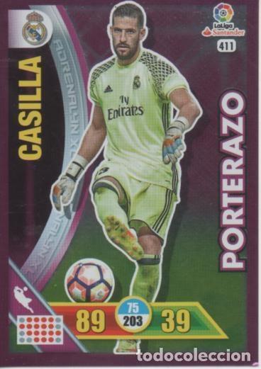 Collezionismo sportivo: Cromo E002789: Trade Card Game Adrenalyn. Liga 2016-17, Porterazo. Casilla. Real Madrid - LFP