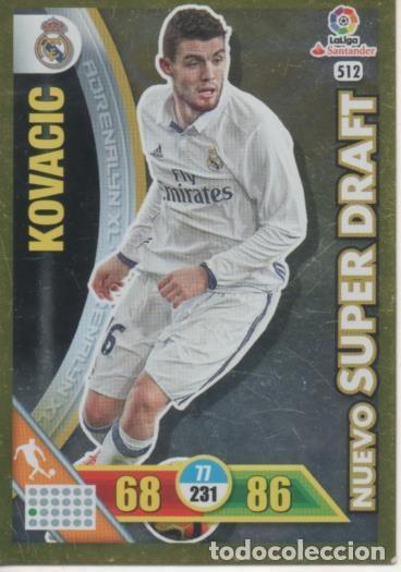 Coleccionismo deportivo: Cromo E002842: Trade Card Game Adrenalyn. Liga 2016-17, Nuevo super Draft. Kovacic. Real Madrid - LF