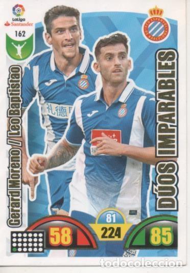 Coleccionismo deportivo: Cromo E002904: Trade Card Game Adrenalyn. Liga 2017-18, D&uacute;os Imparables. Gerad Moreno/Leo Baptistao.