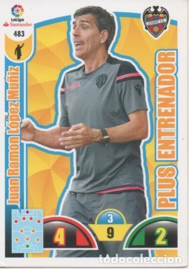 Collezionismo sportivo: Cromo E003009: Trade Card Game Adrenalyn. Liga 2017-18, Plus Entrenador. J. Ram&oacute;n L&oacute;pez Mu&ntilde;iz. Levan