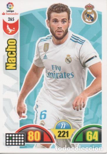 Sammelleidenschaft Sport: Cromo E002936: Trade Card Game Adrenalyn. Liga 2017-18, Nacho. Real Madrid - LFP
