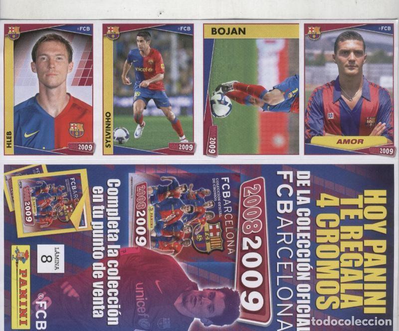 Collezionismo sportivo: FC Barcelona 2008-2009: lamina 08 - Varios