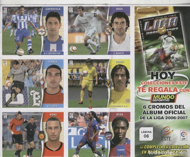 Colecionismo desportivo: Liga 2006-2007: lamina 06 - Varios