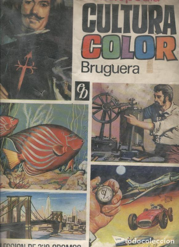 Colecionismo desportivo: Cromos: Enciclopedia cultura color (album INCOMPLETO y algo fatigado) - Varios