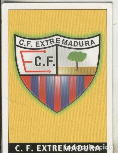 Collectionnisme sportif: Cromos: Liga 2002: C.F.Extremadura: Escudo - Varios