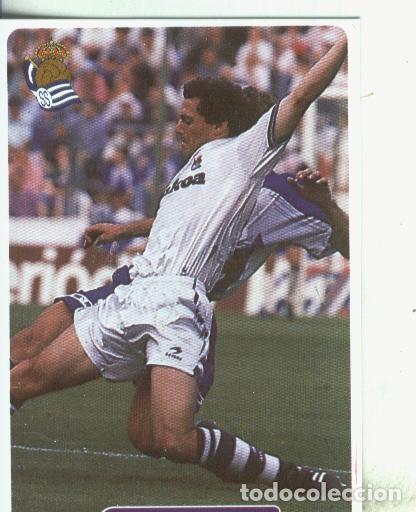 Coleccionismo deportivo: Cromos: Las fichas de la liga 95/96-Real Sociedad: Fuentes - Varios