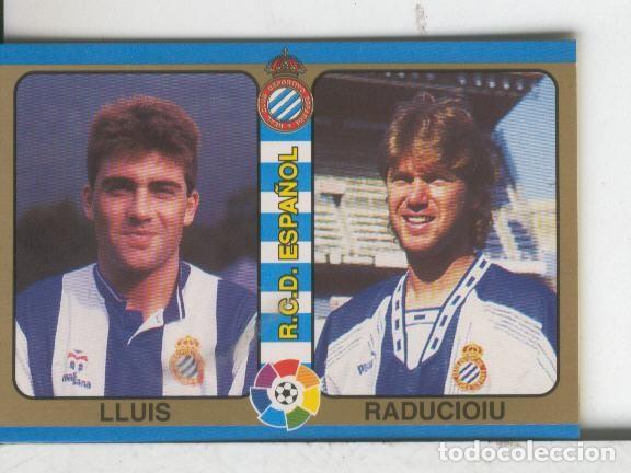 Colecionismo desportivo: Cromos: Futbol Total Liga 95: Espanyol: Lluis y Raducioiu - Varios