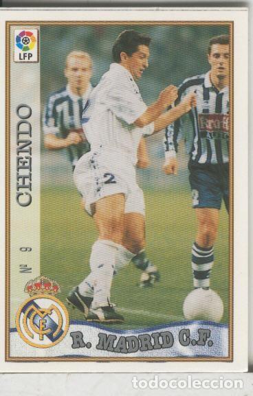 Coleccionismo deportivo: Cromos: Las Fichas de la liga 97-98: Real Madrid numero 09: Chendo - Varios