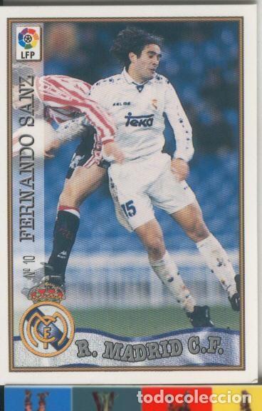 Coleccionismo deportivo: Cromos: Las Fichas de la liga 97-98: Real Madrid numero 10: Fernando Sanz - Varios