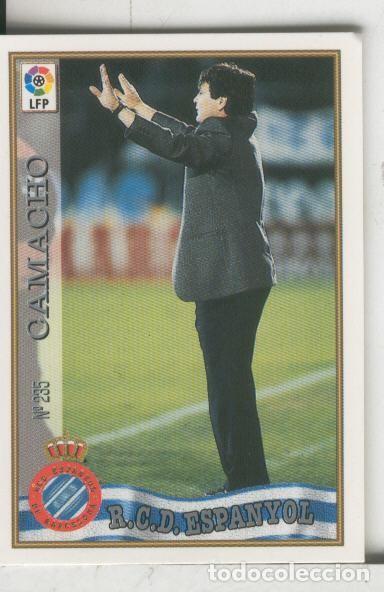 Collezionismo sportivo: Cromos: Las Fichas de la liga 97-98: R.C.D.Espanyol numero 235: Camacho (entrenador) - Varios