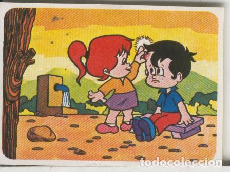 Collectionnisme sportif: Cromos: Juego de refranes numero 16: Quien en una piedra dos veces tropieza, - Varios