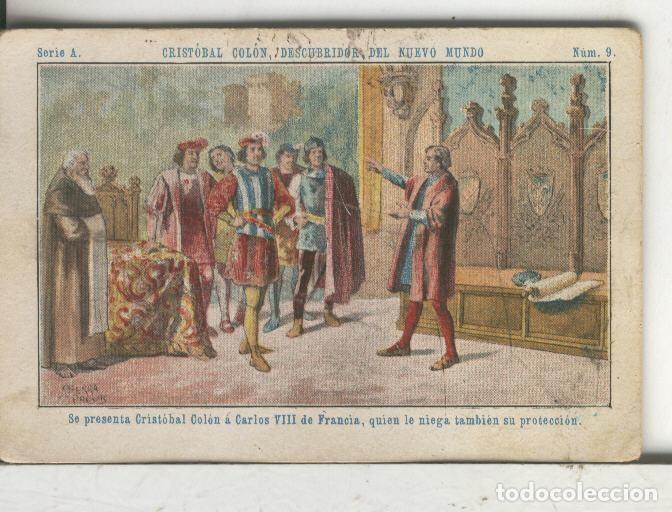 Sammelleidenschaft Sport: Chocolates Juncosa cromo Cristobal Colon numero 009 - Varios