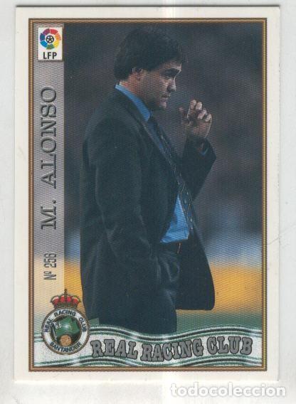 Coleccionismo deportivo: Cromo Liga 97/98: Real Racing Club numero 256: M.Alonso (entrenador) - Varios