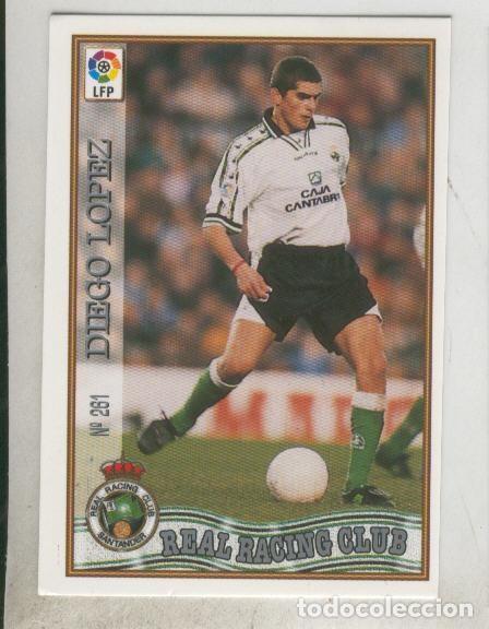 Colecionismo desportivo: Cromo Liga 97/98: Real Racing Club numero 261: Diego Lopez - Varios