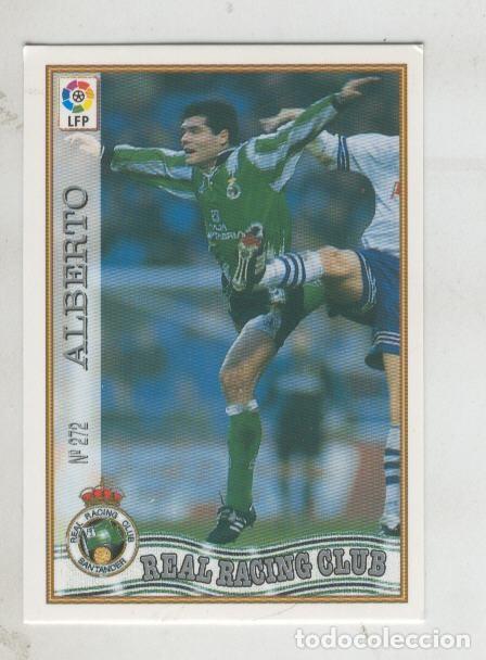 Colecionismo desportivo: Cromo Liga 97/98: Real Racing Club numero 272: Alberto - Varios