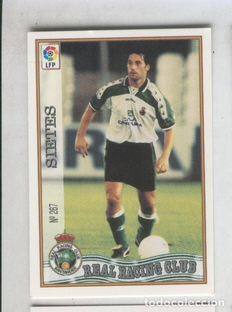 Colecionismo desportivo: Cromo Liga 97/98: Real Racing Club numero 267: Sietes - Varios