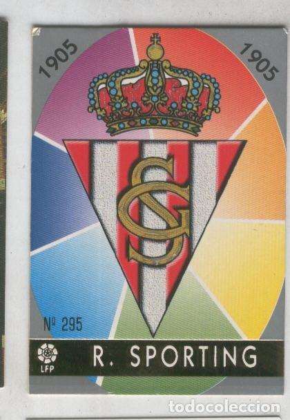 Colecionismo desportivo: Cromo Liga 97/98: R. Sporting numero 295: Escudo - Varios
