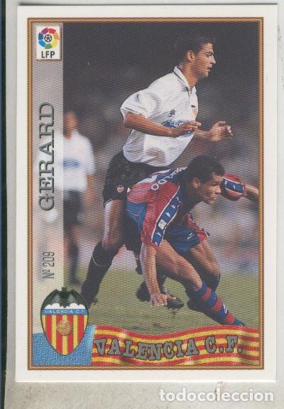 Coleccionismo deportivo: Cromo Liga 97/98: C.F.Valencia numero 209: Gerard - Varios