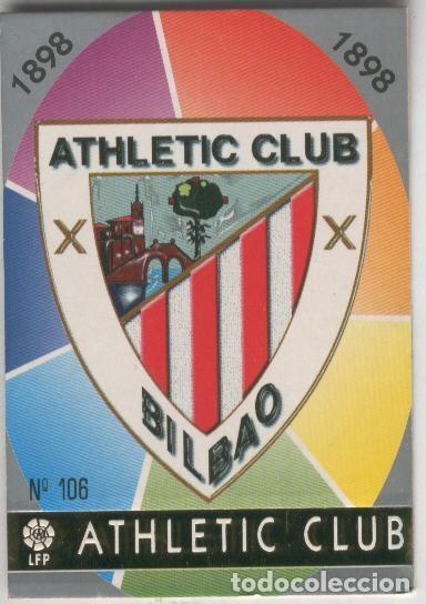 Colecionismo desportivo: Cromo Liga 97/98: Athletic Club Bilbao numero106: Escudo - Varios