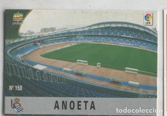 Colecionismo desportivo: Cromo Liga 97/98: Real Sociedad numero 150: Anoeta (estadio) - Varios