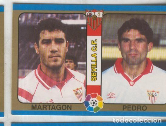 Collectionnisme sportif: Cromos: Futbol Total Liga 95: Sevilla C.F. numero 048: Martagon y Pedro - Varios