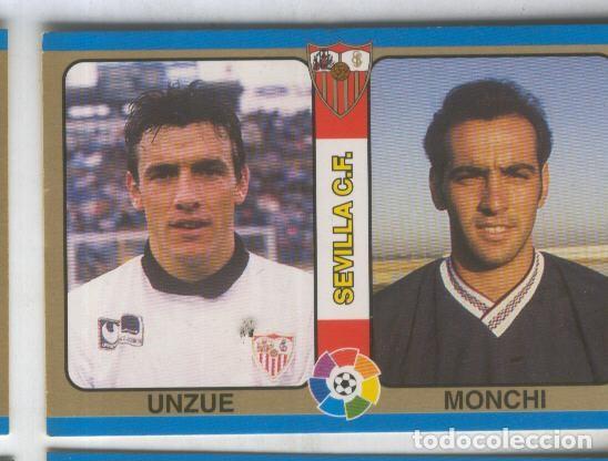 Collectionnisme sportif: Cromos: Futbol Total Liga 95: Sevilla C.F. numero 046: Unzue y Monchi - Varios