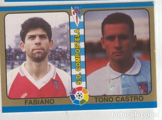 Collectionnisme sportif: Cromos: Futbol Total Liga 95: S.D.Compostela. numero 177: Fabiano y To&ntilde;o Castro - Varios