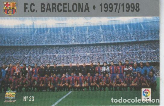 Collezionismo sportivo: Cromo Liga 97/98: F.C.Barcelona numero 023: Foto plantilla - Varios