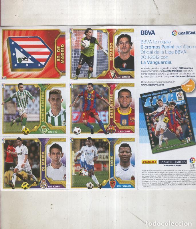 Collezionismo sportivo: Liga 2011-2012, pliego entregado con diario La Vanguardia - Varios