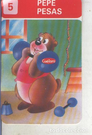 Coleccionismo deportivo: Cromos Los Zoolimpicos de Tostarica de Cuetara numero 05: Pepe pesas - Varios