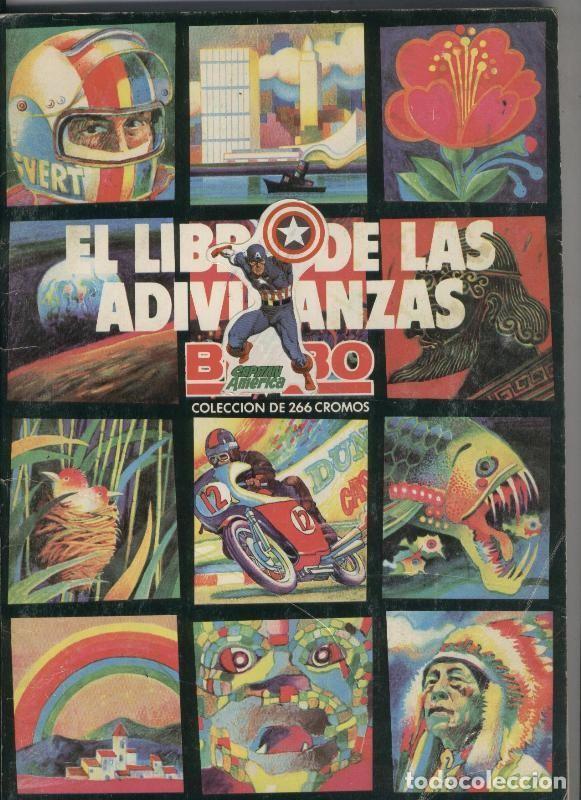 Coleccionismo deportivo: El Libro de las adivinanzas (pegatina capitan america en cubierta) - Varios