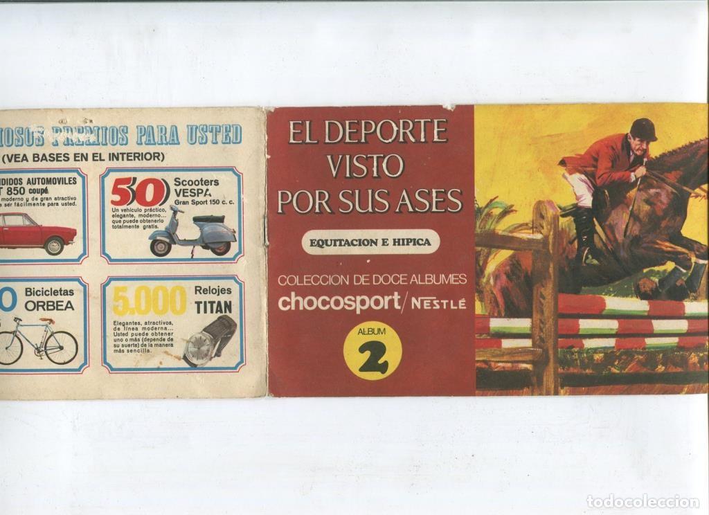 Colecionismo desportivo: Album de Cromos chocosport/Nestle numero 02: Equitacion e Hipica - Varios