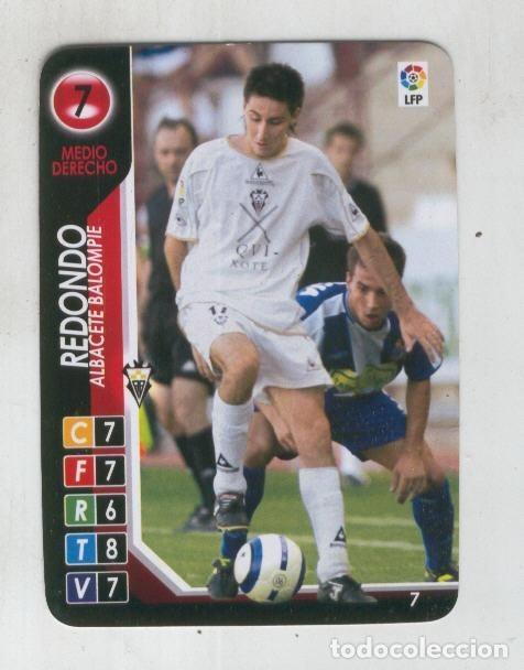 Colecionismo desportivo: Derby Total 2004-2005: Albacete balompie numero 07: Redondo - Varios