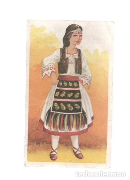 Colecionismo desportivo: Cromos: Trajes tipicos de todo el mundo numero 210: Yugoslavia - Varios