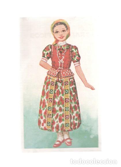 Colecionismo desportivo: Cromos: Trajes tipicos de todo el mundo numero 195: Rumania - Varios