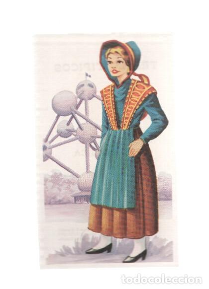 Collectionnisme sportif: Cromos: Trajes tipicos de todo el mundo numero 135: Belgica - Varios