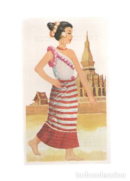 Collezionismo sportivo: Cromos: Trajes tipicos de todo el mundo numero 062: Laos - Varios