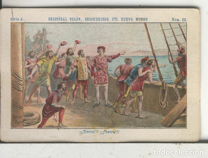 Sammelleidenschaft Sport: Chocolates Juncosa cromo Cristobal Colon numero 022 - Varios