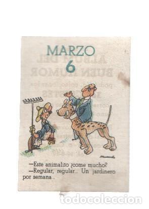 Sports collectibles: Cromo: album del buen humor de la firma Potax : 06 de marzo, dibujo de Munta&ntilde;ola