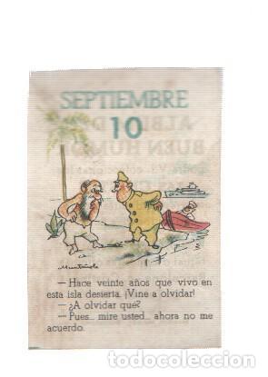 Collezionismo sportivo: Cromo: album del buen humor de la firma Potax : 10 de septiembre, dibujo de Munta&ntilde;ola