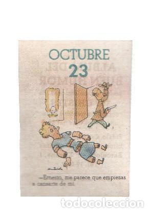 Sammelleidenschaft Sport: Cromo: album del buen humor de la firma Potax : 23 de octubre, dibujo de Munta&ntilde;ola