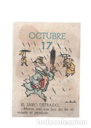 Sammelleidenschaft Sport: Cromo: album del buen humor de la firma Potax : 17 de octubre, dibujo de Munta&ntilde;ola