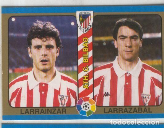 Sports collectibles: Cromos: Futbol Total Liga 95: Ath.C.Bilbao numero 039: Larrainzar y Larrazabal - Varios
