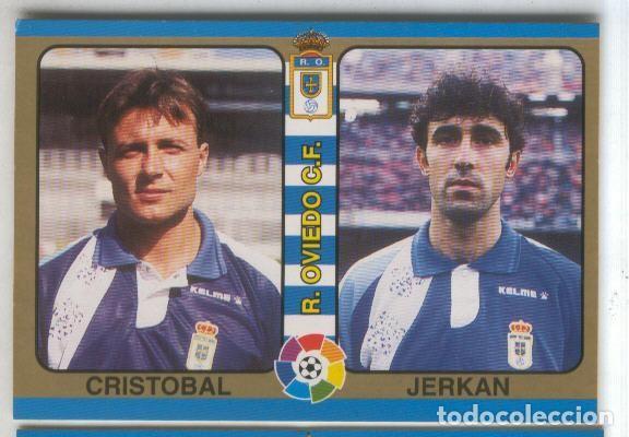 Sports collectibles: Cromos: Futbol Total Liga 95: R.Oviedo C.F. numero 074: Cristobal y Jerkan - Varios